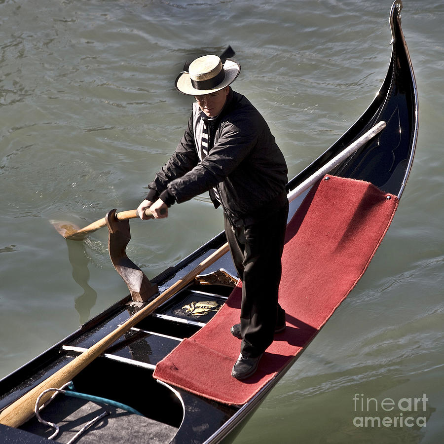 The Gondolier Photograph by Heiko Koehrer-Wagner