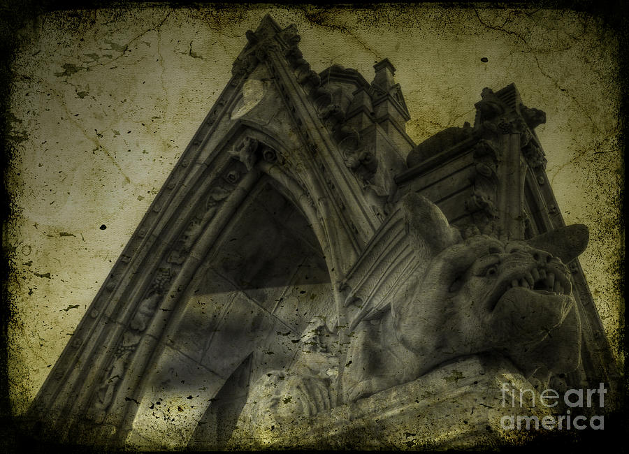 Architecture Photograph - The Gothic Gargoyles by Lee Dos Santos