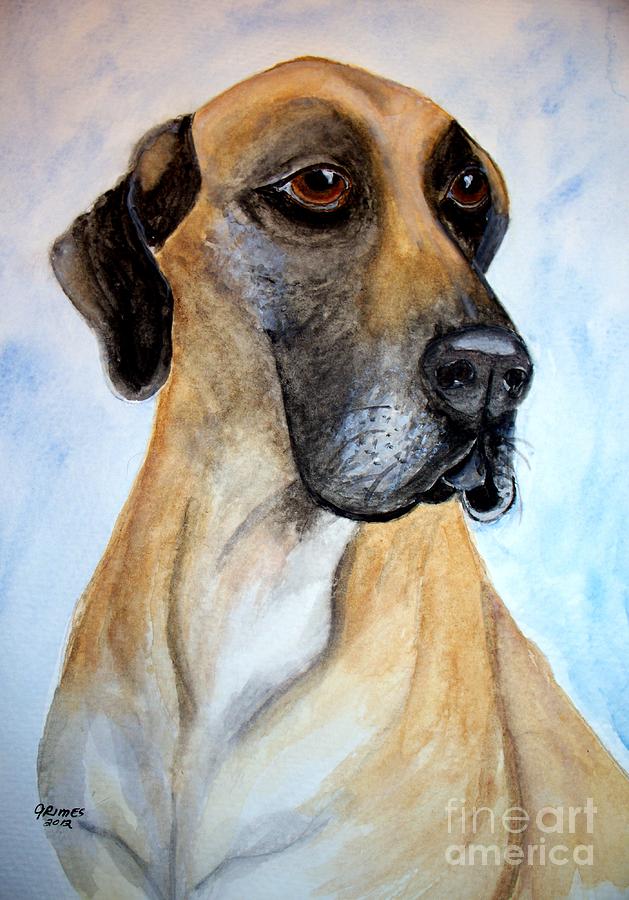 The Great Dane Painting by Carol Grimes