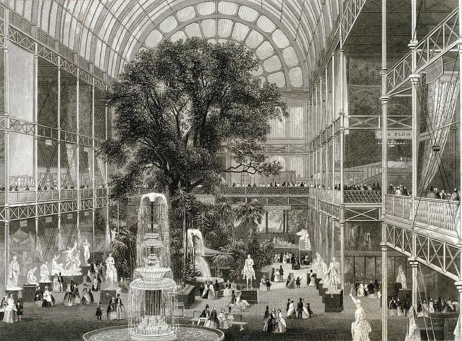 London Photograph - The Great Exhibition Of 1851, Hyde Park by Science, Industry And Business Librarynew York Public Library