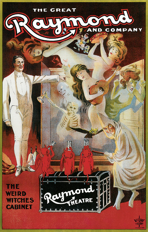 Magician Painting - The Great Raynond and Company by Unknown