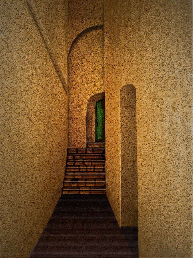 The Green Door Photograph by Paul Wear