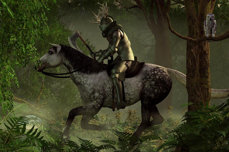 The Green Knight Digital Art by Daniel Eskridge