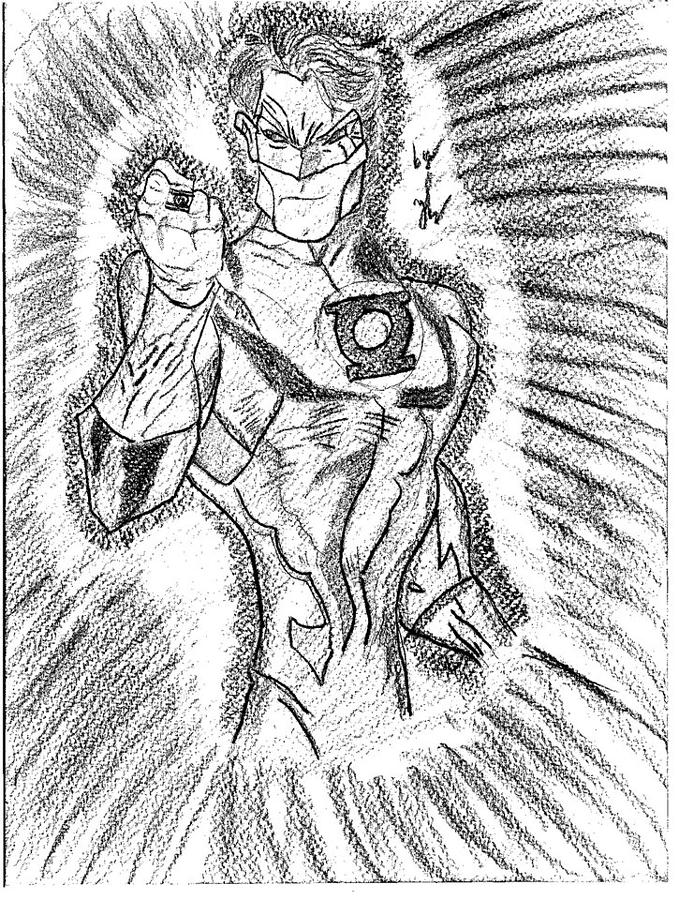 Green Lantern Sketch - Bat Cave - Drawings & Illustration, People &  Figures, Other People & Figures, Male - ArtPal