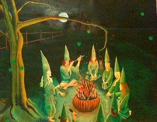 Witches Painting - The Green Witches of Sanctum by Ronald Lee