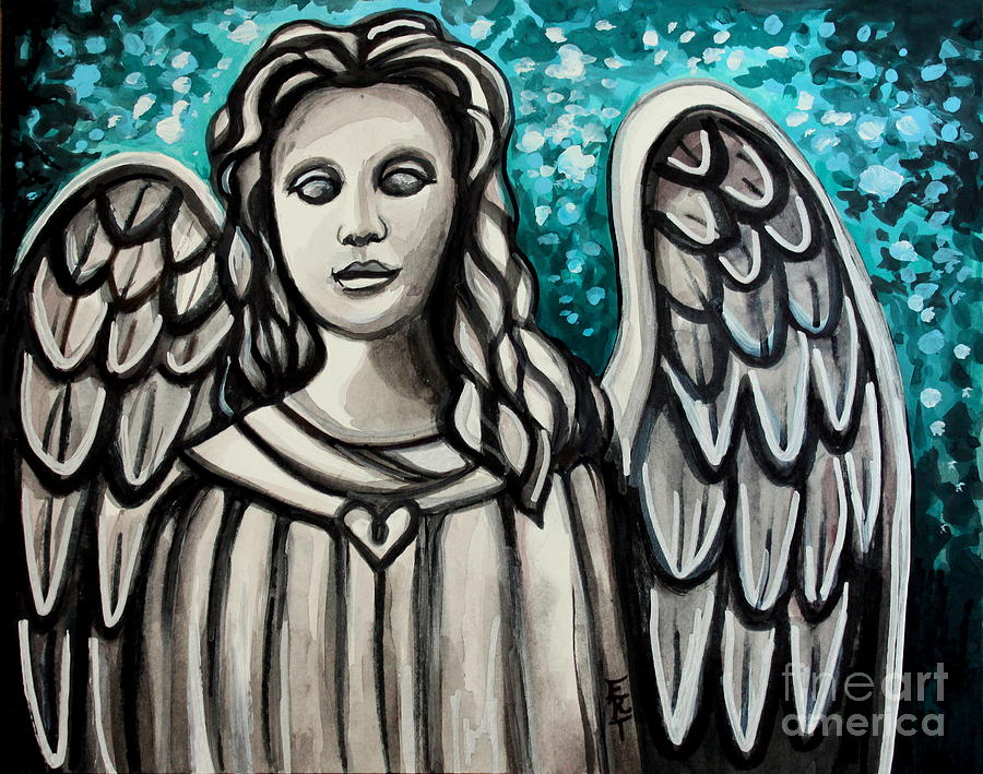 The Guardian Angel Painting by Elizabeth Robinette Tyndall