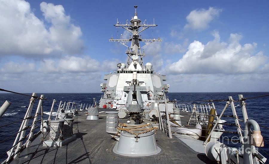 Horizontal Photograph - The Guided Missile Destroyer Uss Donald by Stocktrek Images