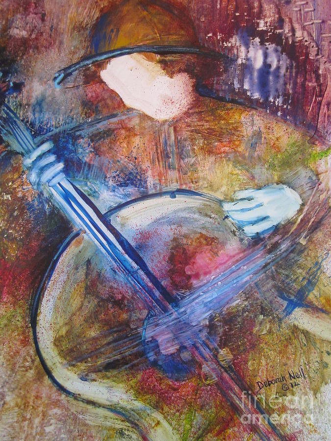 The Guitar Player Painting by Deborah Nell