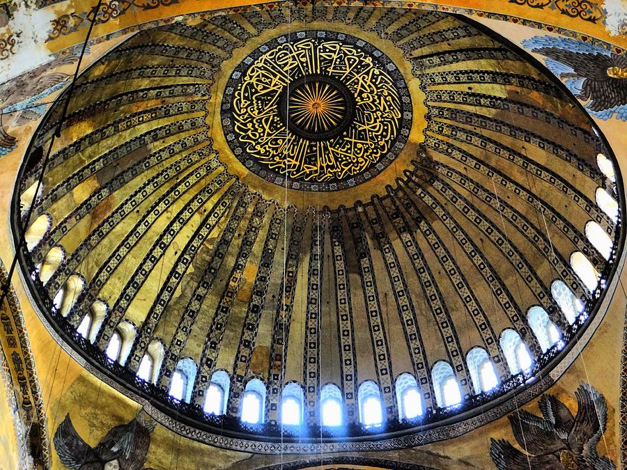 Turkey Photograph - The Hagia Sophia Dome by Sarah E Ethridge