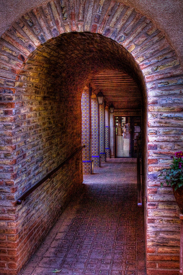 The Hallway at Tlaquepaque Photograph by David Patterson