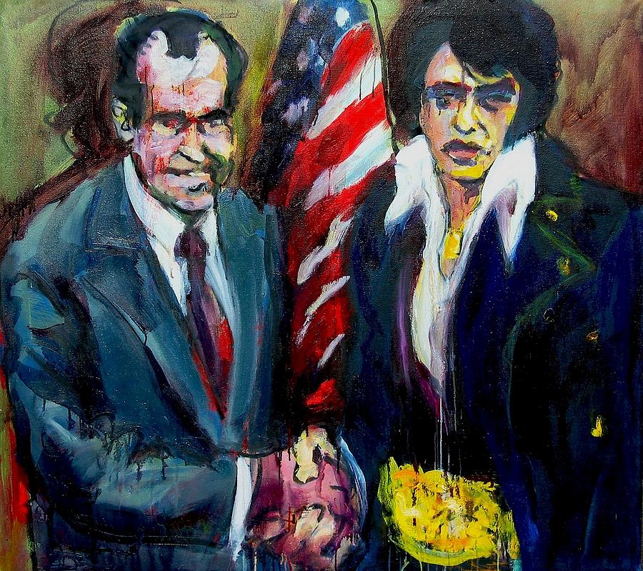 The Hand Shake Painting by Les Leffingwell