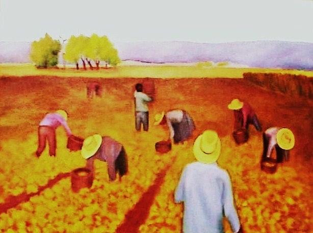 The Harvest Painting by Clotilde Espinosa