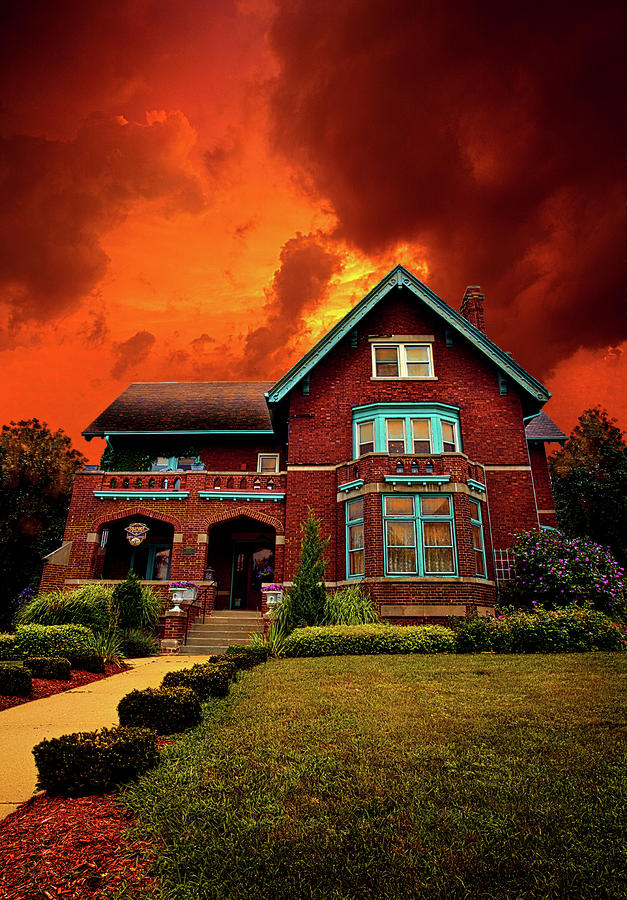 Landscape Photograph - The Haunted Brumder Mansion by Phil Koch