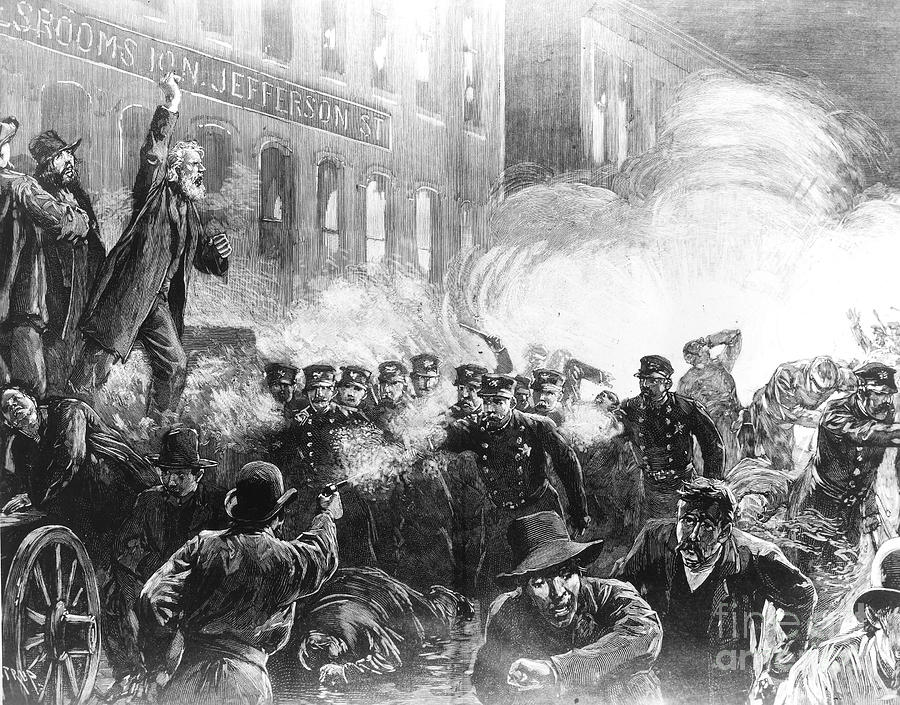 The Haymarket Riot, 1886 Photograph by Granger