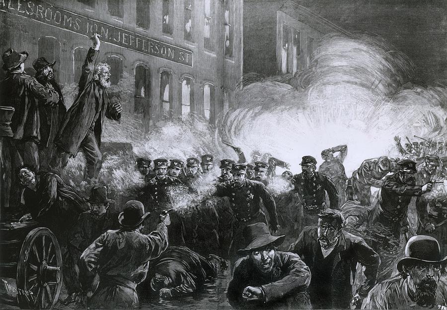 The Haymarket Riot, May 4, 1886 Photograph by Everett - Fine Art America