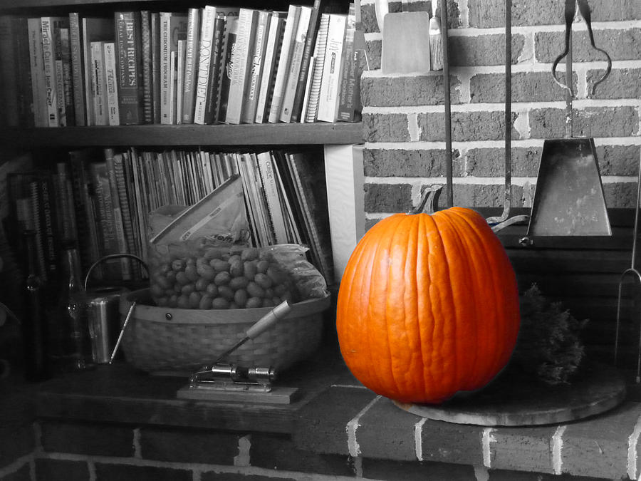 Pumpkin Photograph - The Hearth in Autumn by William Fields