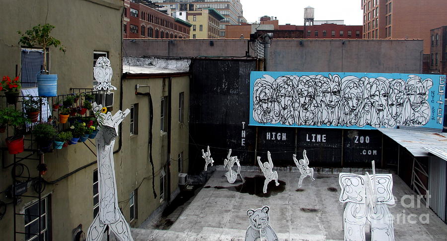 The High Line Photograph - The High Line Zoo by Maria Scarfone