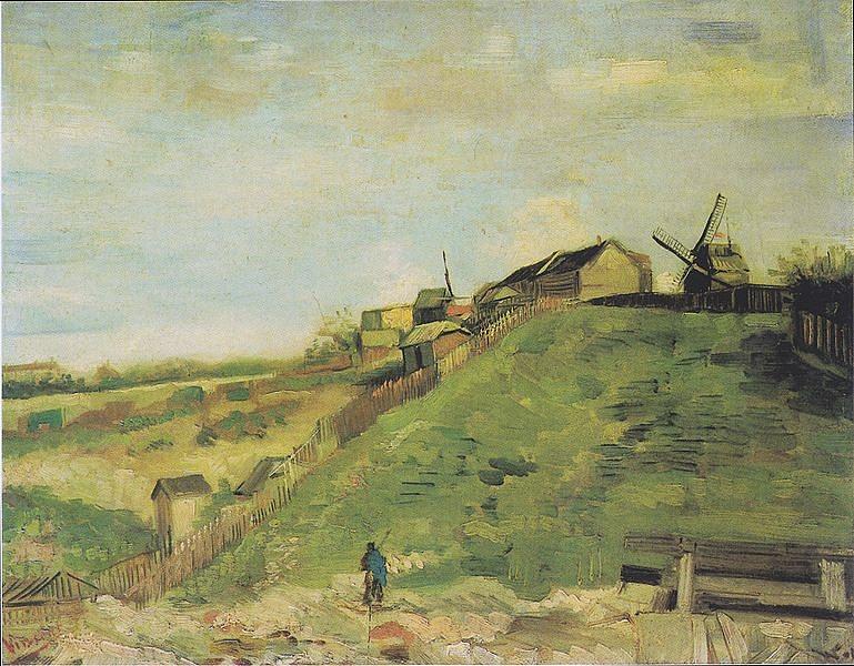 The Hill of Montmartre with Stone Quarry Digital Art by Vincent Van Gogh