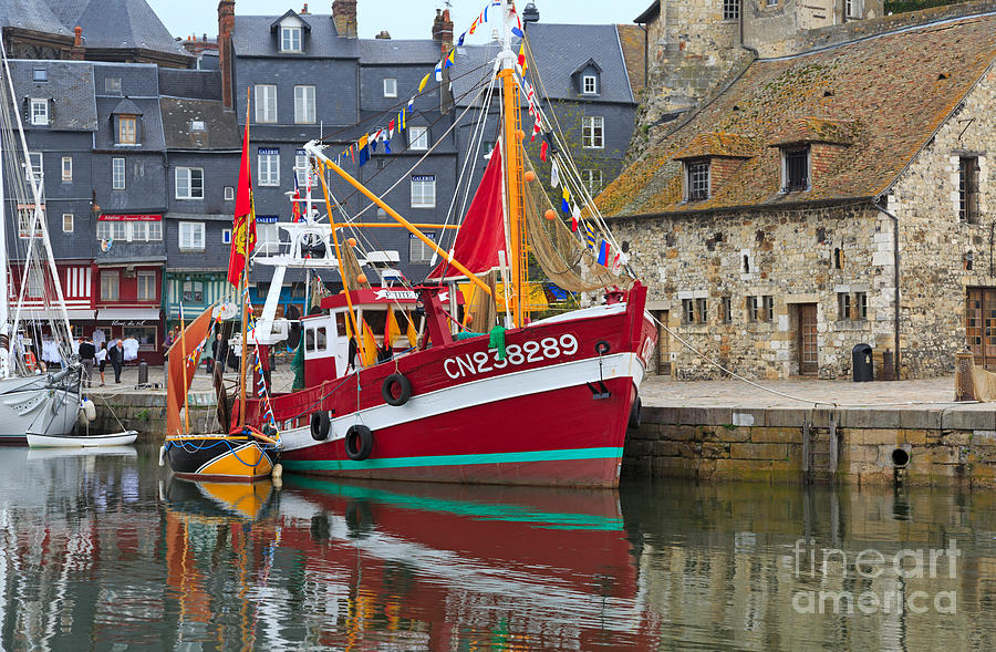 The Historic Fishing Village of Honfleur Photograph by Louise Heusinkveld