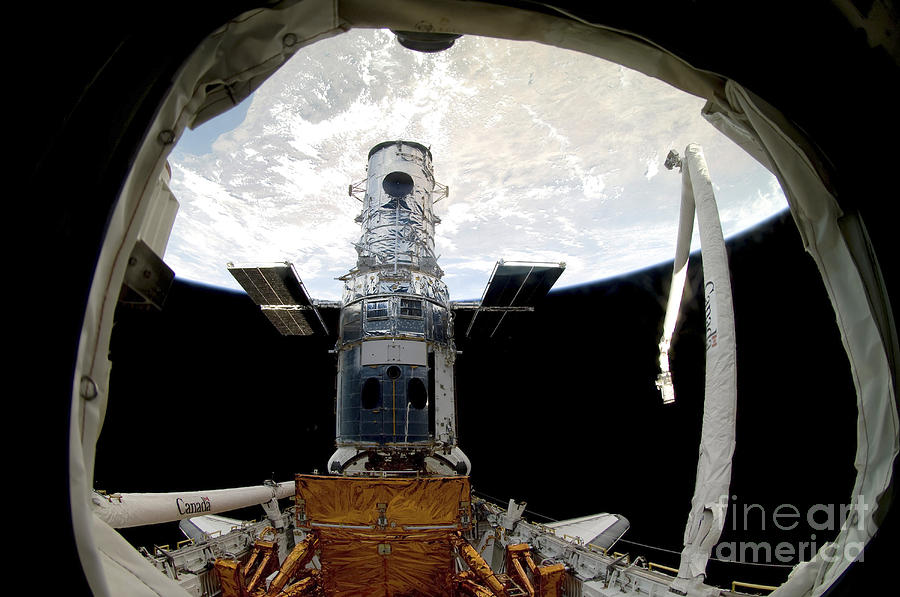 The Hubble Space Telescope, Locked Photograph by Stocktrek Images