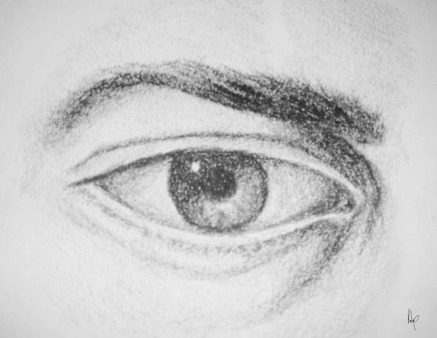 The Human Eye Fine Art Illustration By Roly O by Roly Orihuela