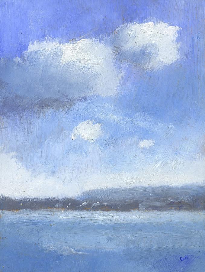Summer Painting - The Isle of Wight from Portsmouth part two by Alan Daysh