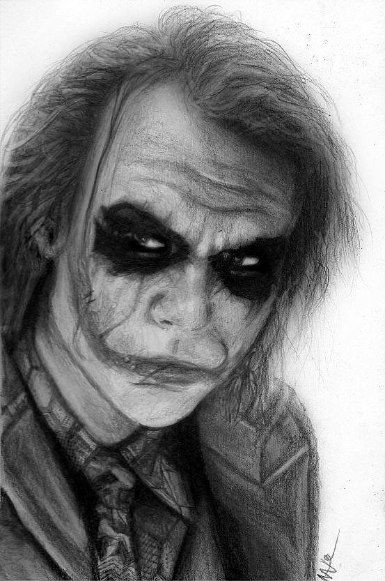 The Joker Drawing by Nat Morley