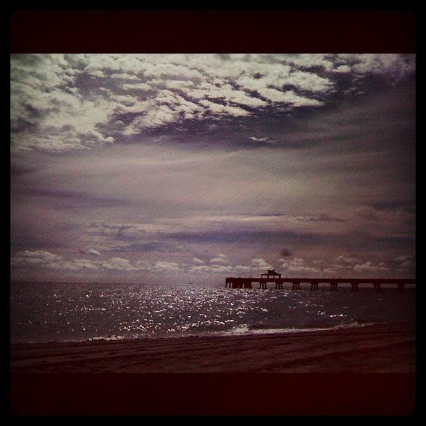 Pier Photograph - The Journey Begins.. #beach #pier #sky by Emily W