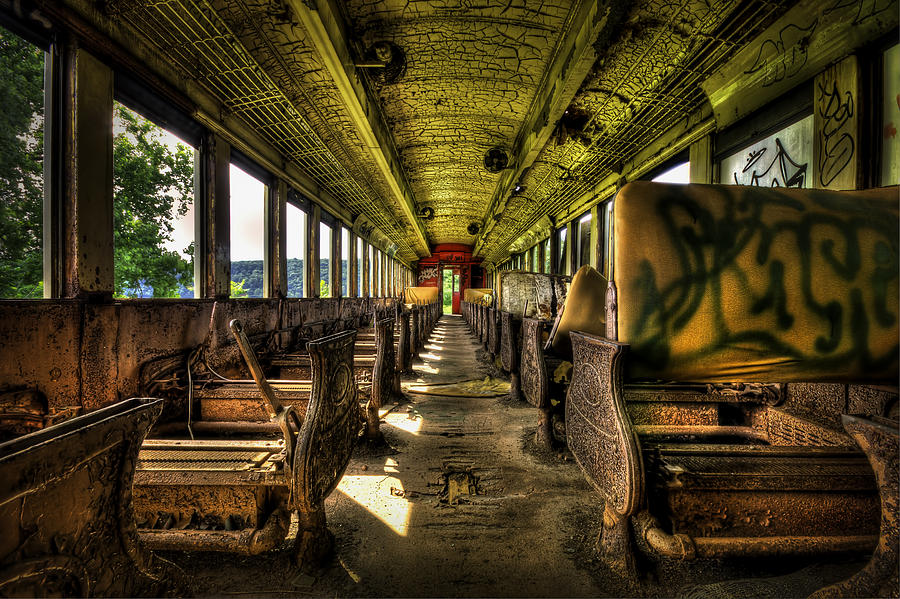 Train Photograph - The Journey Ends by Evelina Kremsdorf