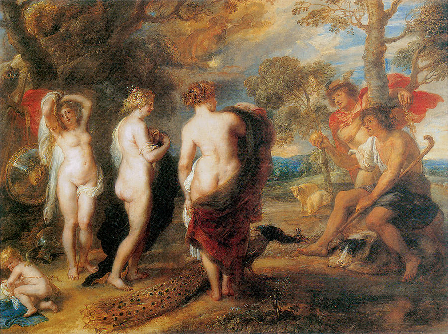 Paris Painting - The Judgement of Paris by Sir Peter Paul Rubens