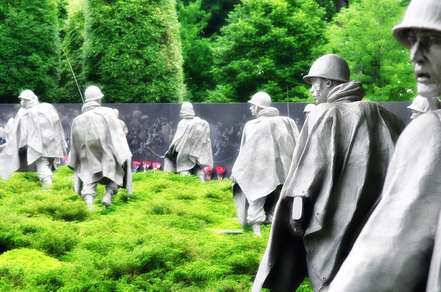 The Korean War Memorial - Washington Photograph by Bill Cannon