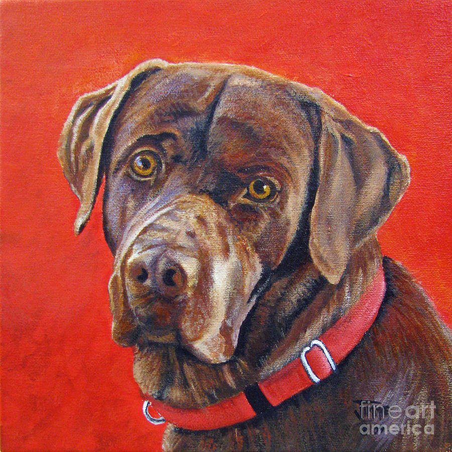 Dog Painting - The Lab by Jimmie Bartlett