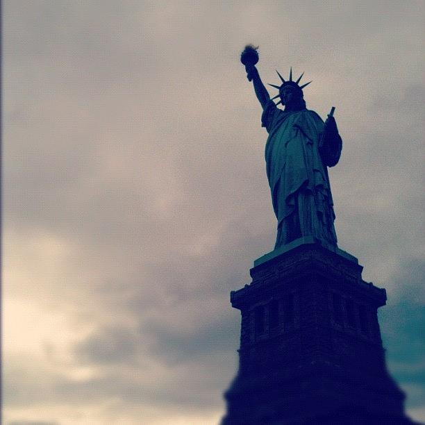 Statue Of Liberty Photograph - The Lady by Jessamyn Tay