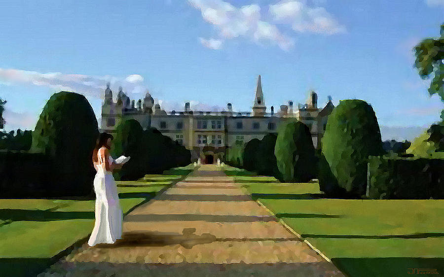 The Lady of Burghley House Painting by Jann Paxton