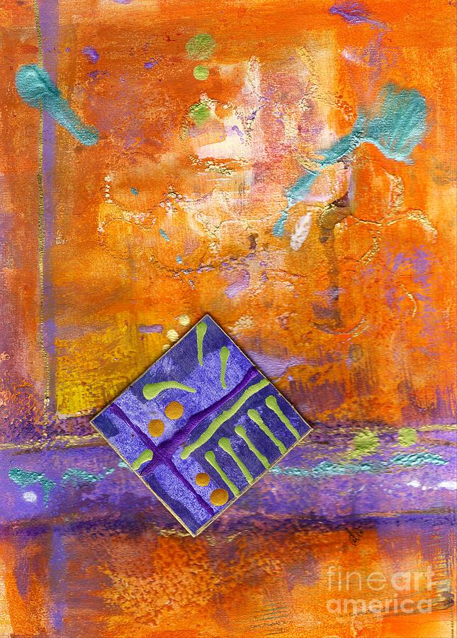 The Land of Ethereal ORANGE Mixed Media by Angela L Walker