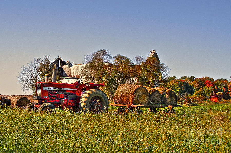 Farm Photograph - The last harvest by Robert Pearson