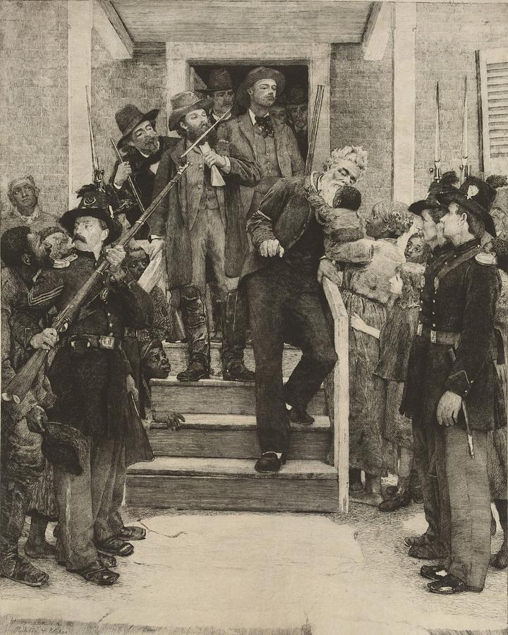 The Last Moments Of John Brown, Etching Photograph By Everett - Fine ...