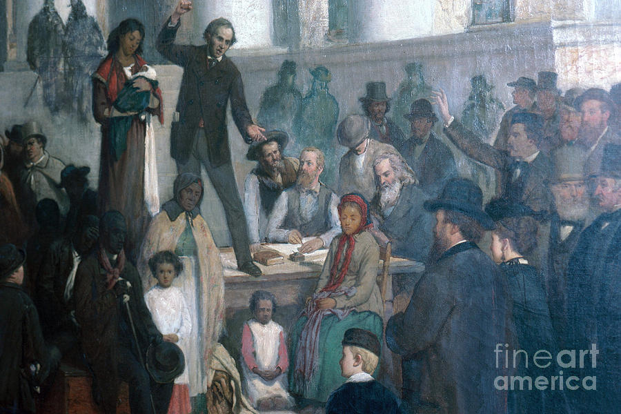 Illustration Photograph - The Last Slave Sale by Photo Researchers