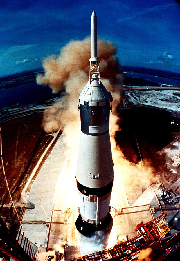 Space Photograph - The Launch Of A Space Rocket by Stockbyte