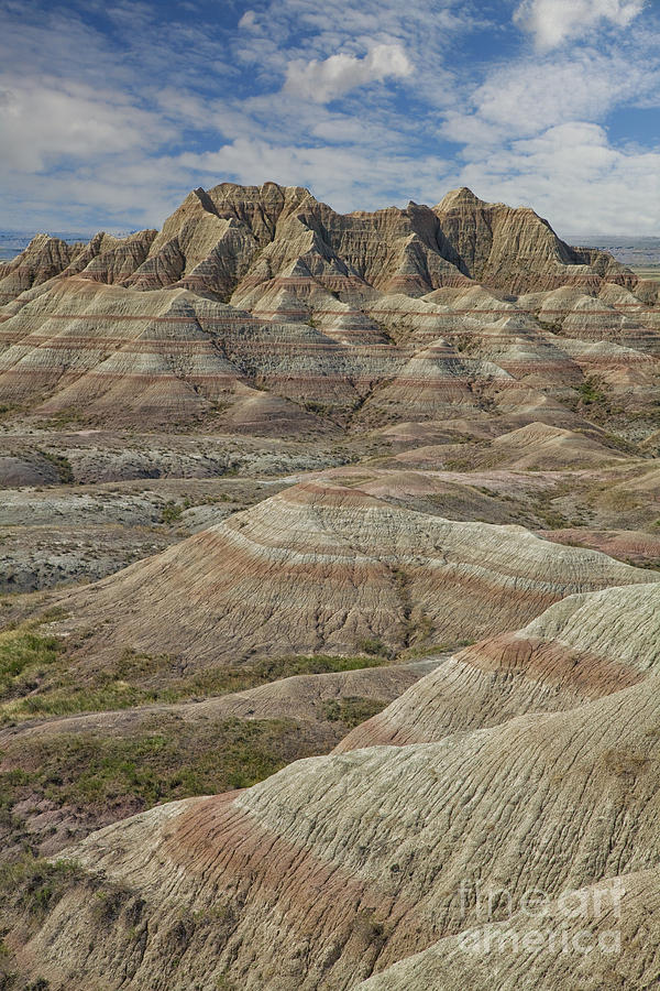 The layers of the Badlands Photograph by Timothy Johnson