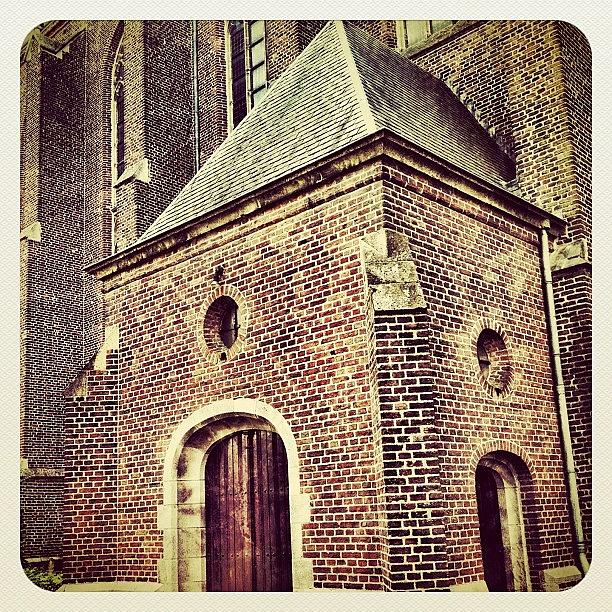 Beautiful Photograph - The Left Entrance To The #church In by Wilbert Claessens