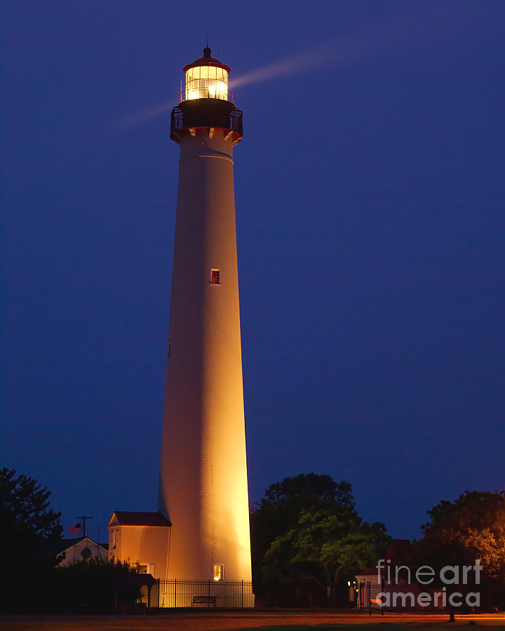 Architecture Photograph - The Light at Cape May by Nick Zelinsky Jr