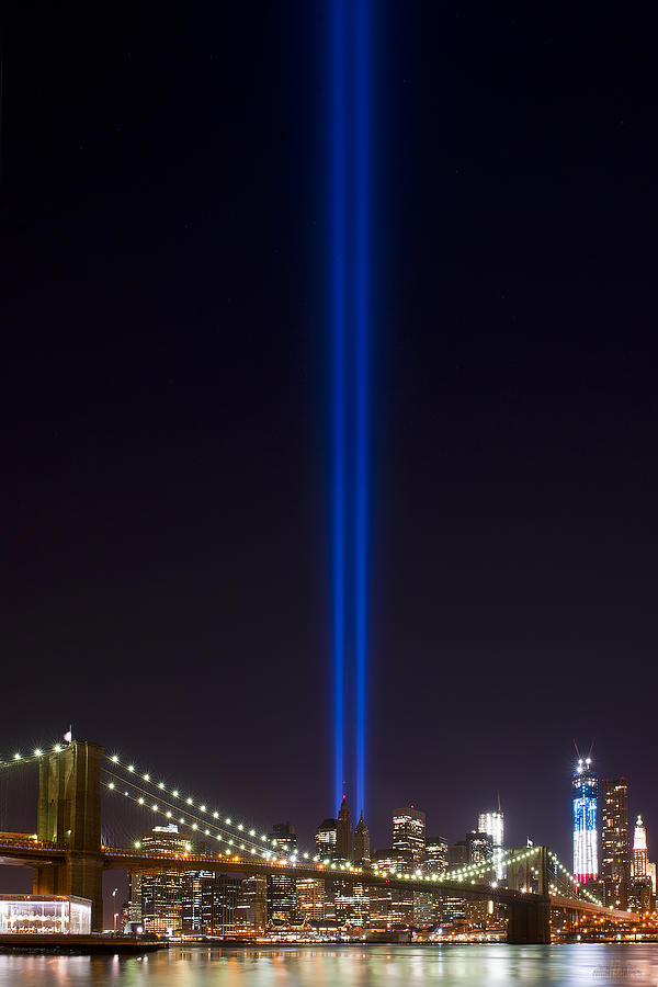 THE LIGHTS - 9-11 Tribute Photograph by Shane Psaltis