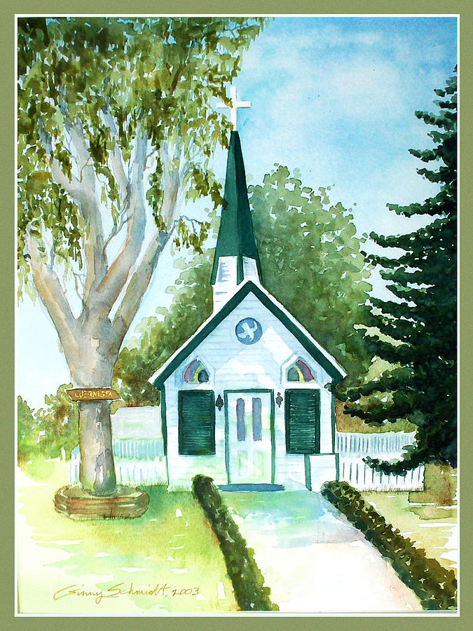 The Little Chapel Painting by Ginny Schmidt