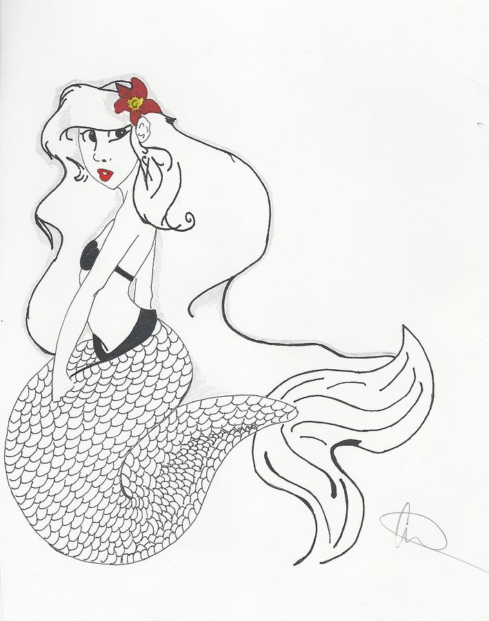 Trends International Disney The Little Mermaid - Ariel - Land Or Sea Framed  Wall Poster Prints White Framed Version 14.725