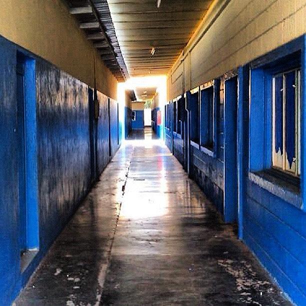 The Lonely Hallway In Gulf Indian School Photograph by Aaron Dias