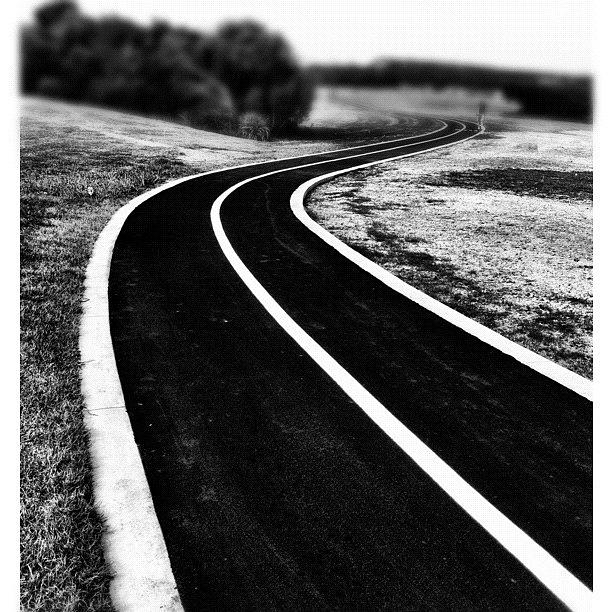 Blackandwhite Photograph - The Long And Winding Road...dedicated by Kendall Saint
