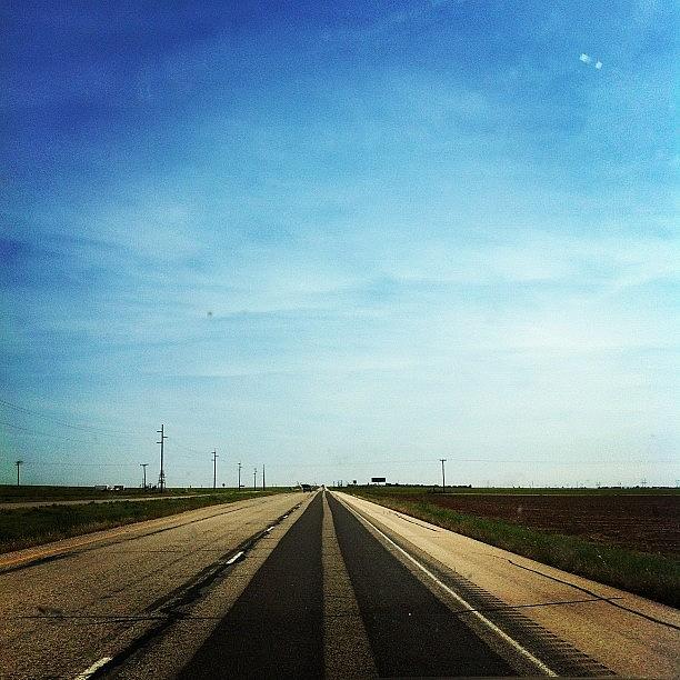The Long Flat Drive Home Photograph by Megan Peters