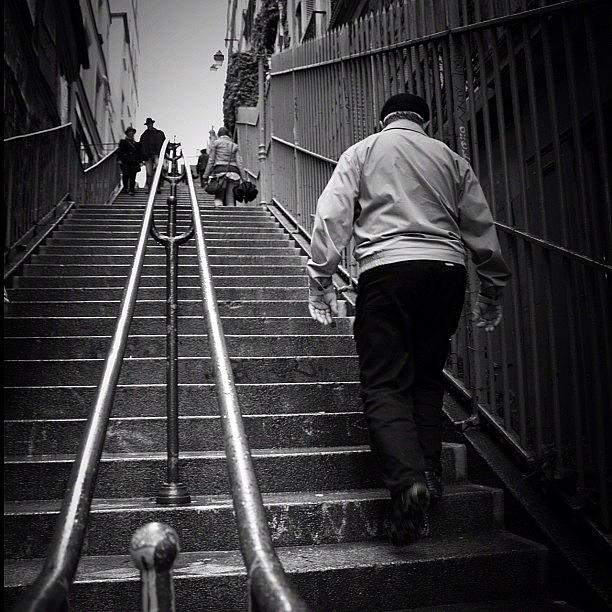 Paris Photograph - The Long Walk To The Sacred Heart by Robbert Ter Weijden