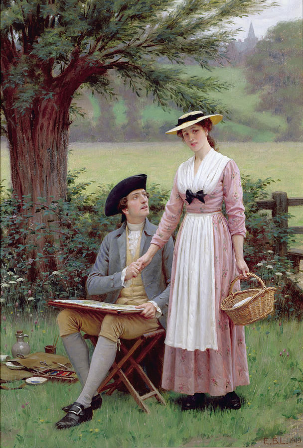 The Lord of Burleigh Painting by Edmund Blair Leighton